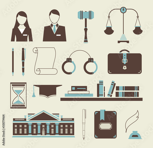 Law icons