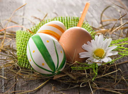 Colorful easter eggs