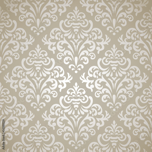Damask seamless pattern