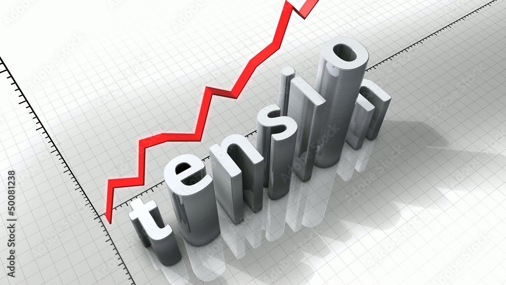 Concept animation, growing chart - Tension. Concept animation, growing chart - Tension.