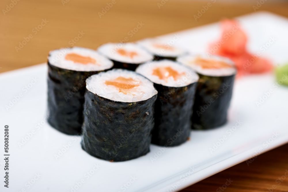 Salmon hosoroll Salmon hosoroll