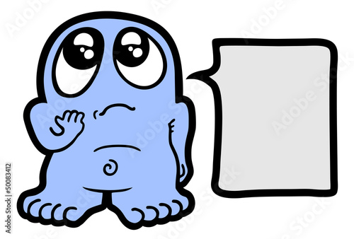 Blue puppet talk