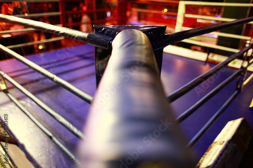 Empty boxing ring abstraction