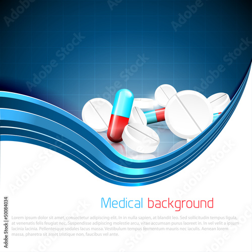 Medical background with copyspace