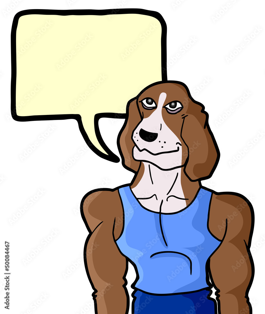 Obraz premium Talk dog