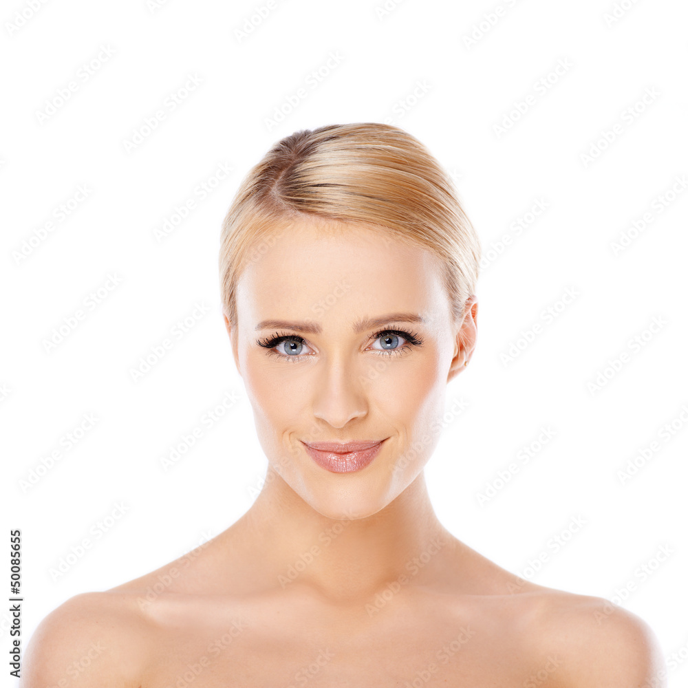 Beauty portrait of blond woman Beauty portrait of blond woman