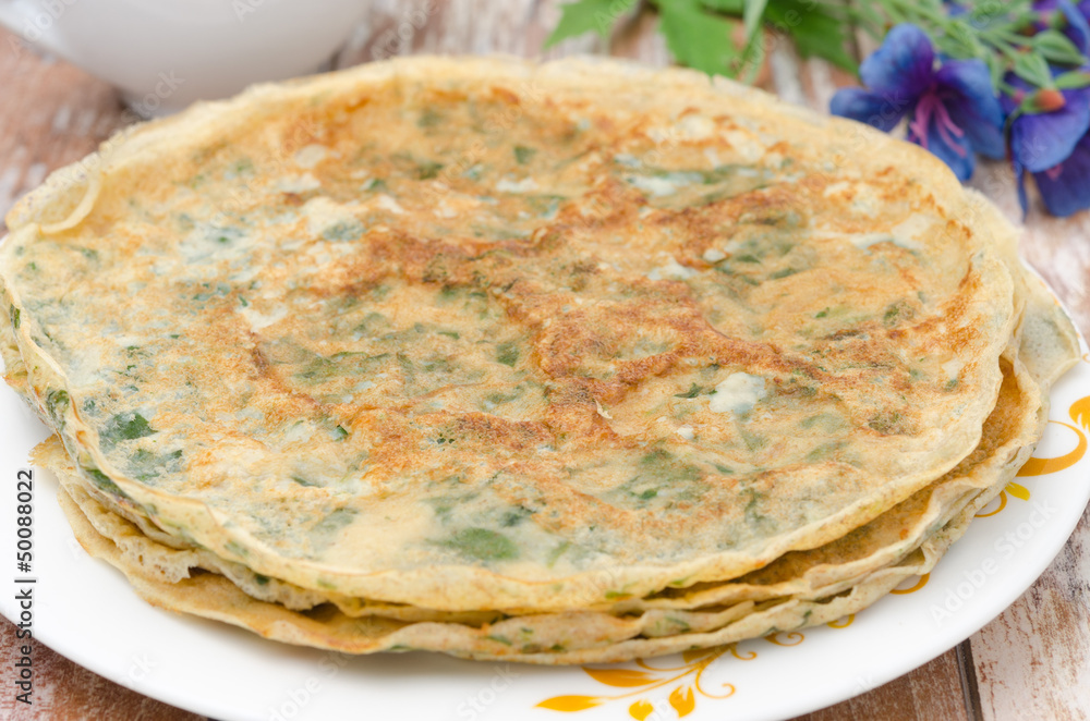 crepes with spinach crepes with spinach