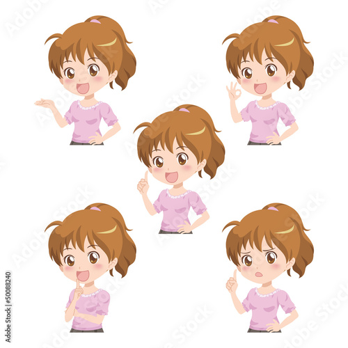 女の子/ポーズ