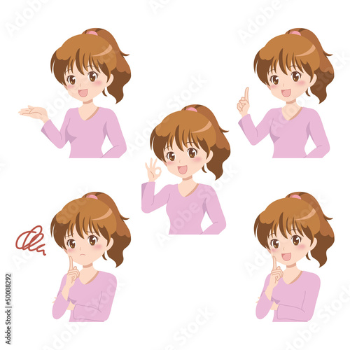 女性/ポーズ