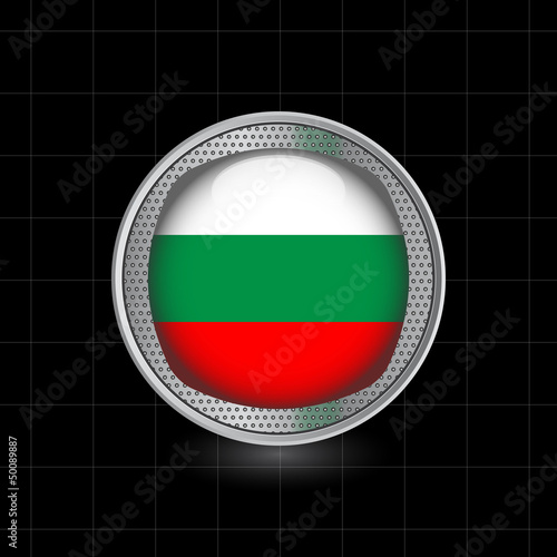 Metallbutton Flagge Bulgarien