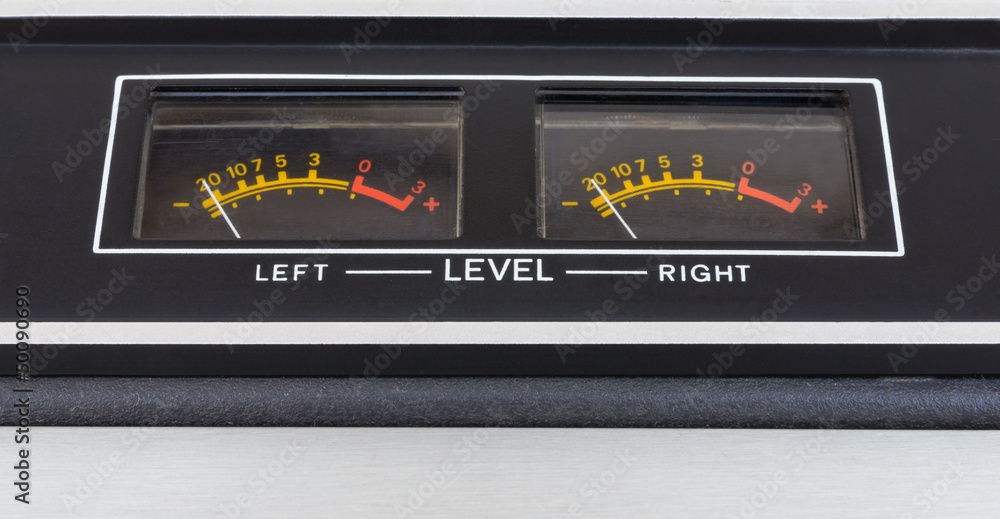 Retro sound level meter
