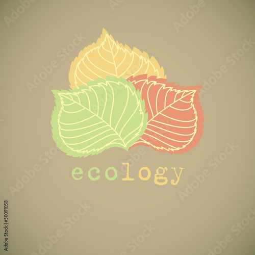 Vector symbol of ecology