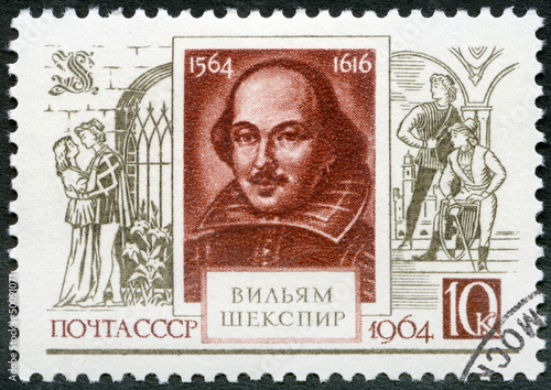 USSR - 1964: shows  William Shakespeare (1564-1616)