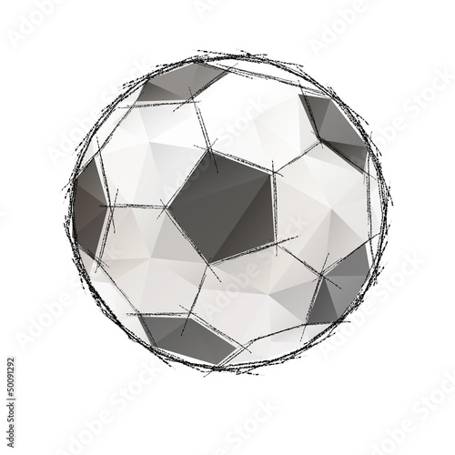 Football, soccer game ball isolated on a white background