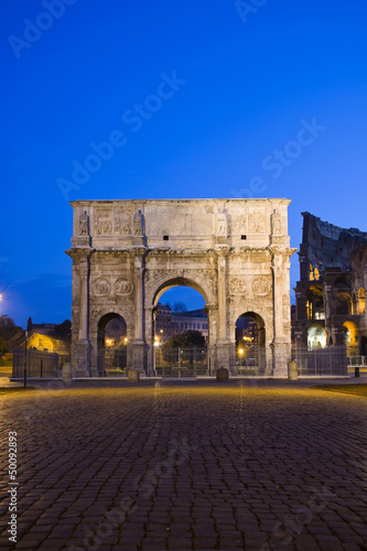 Costantine arch near Colosseum, Rome, Italy
