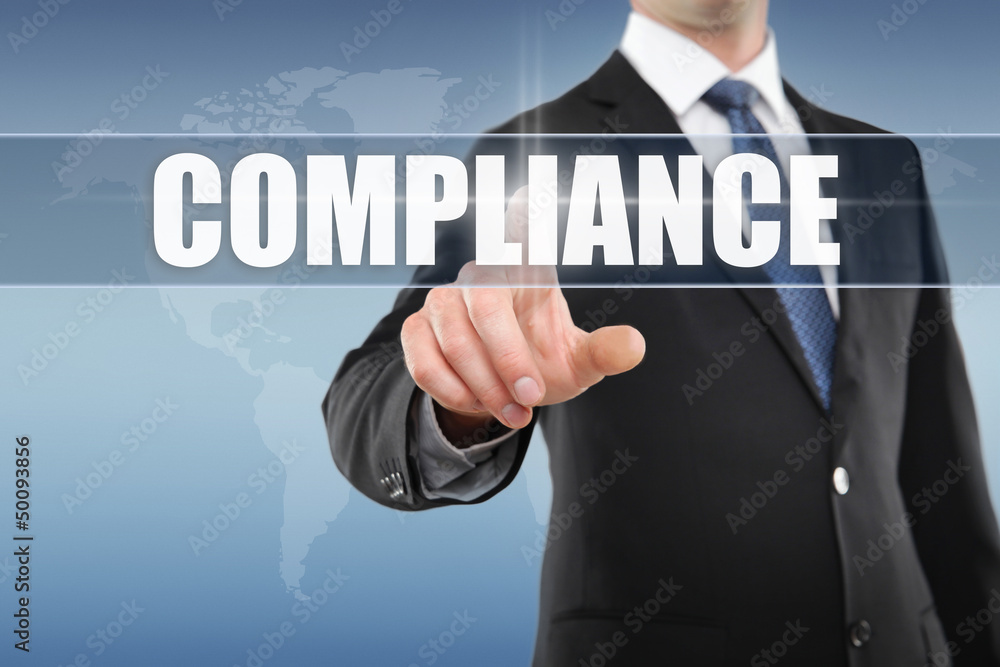 Man touching display Compliance Man touching display Compliance