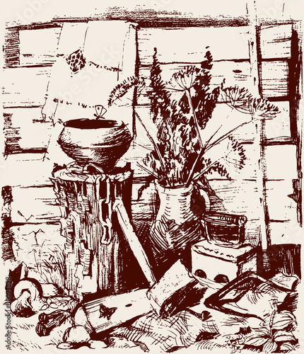 village still life