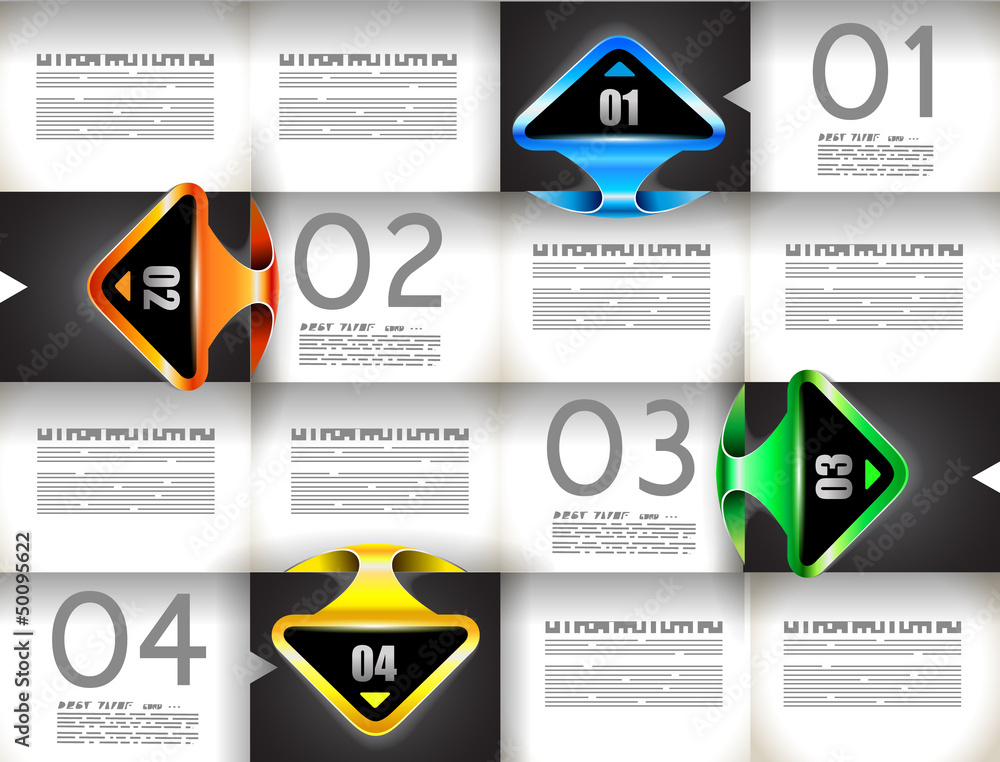 Fototapeta premium Infographic template for statistic data visualization
