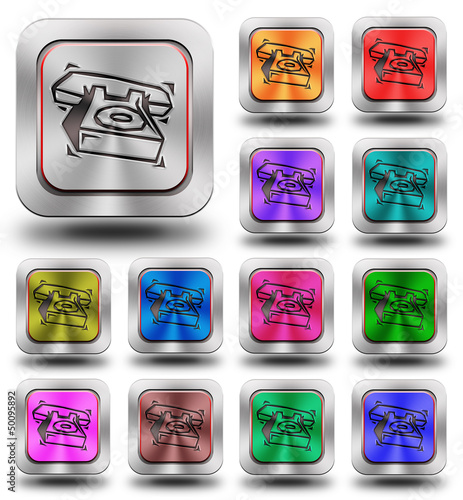 Aluminum Phone glossy icons, crazy colors #5