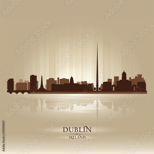 Photography Dublin Ireland skyline city silhouette