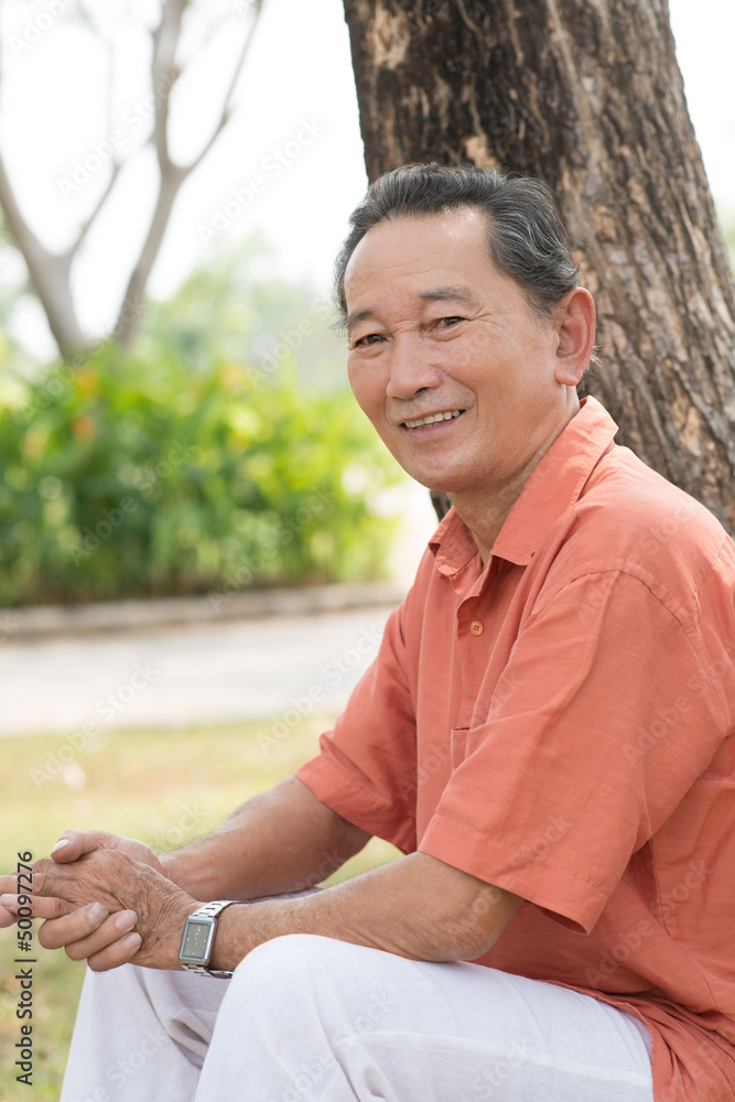 Smiling senior Smiling senior
