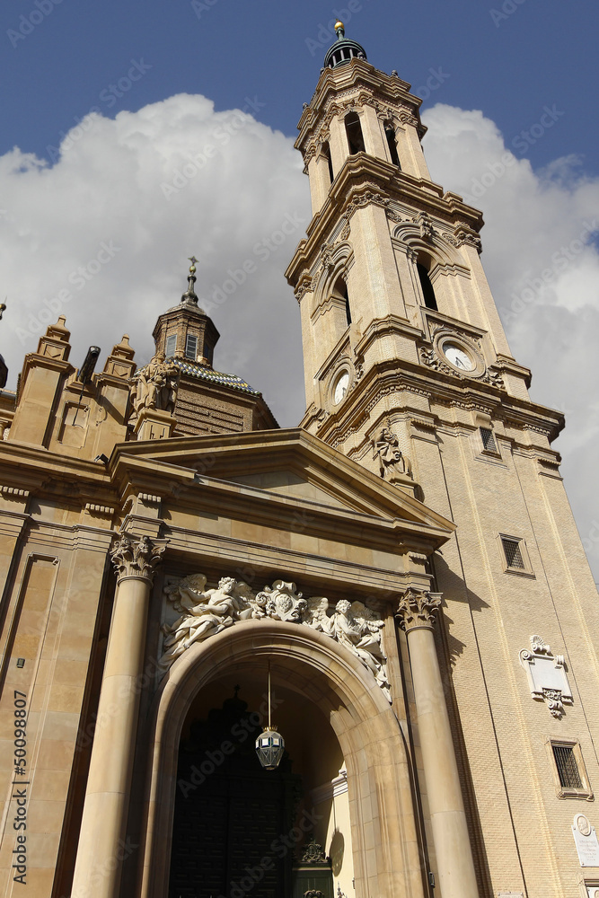 Cathedral Basilica of Nuestra Señora del Pilar, built in the ye