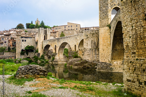 Besalu medieval village  Catalonia  Spain