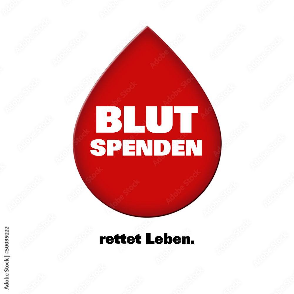 Blutspenden rettet Leben StockIllustration Adobe Stock