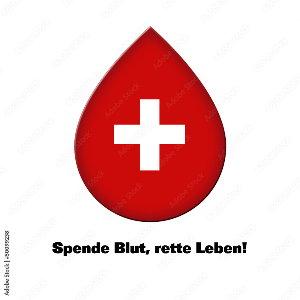 Obraz premium Spende Blut, rette Leben