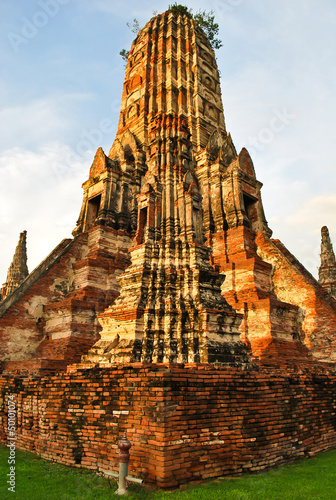 Wat Chaiwatthanaram in Ayutthaya Thailand