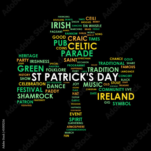 PATRICK'S DAY Tag Cloud (ireland shamrock parade 17th march)