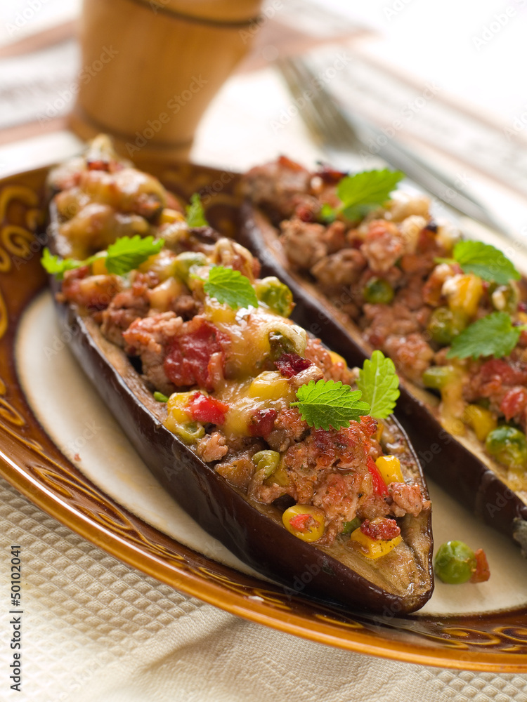 Stuffed eggplant (aubergine) Stuffed eggplant (aubergine)