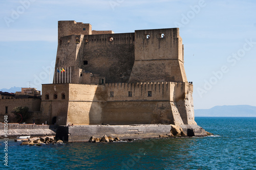 Castel dell'Ovo.  Castel dell Ovo, middle aged fortress in the B photo