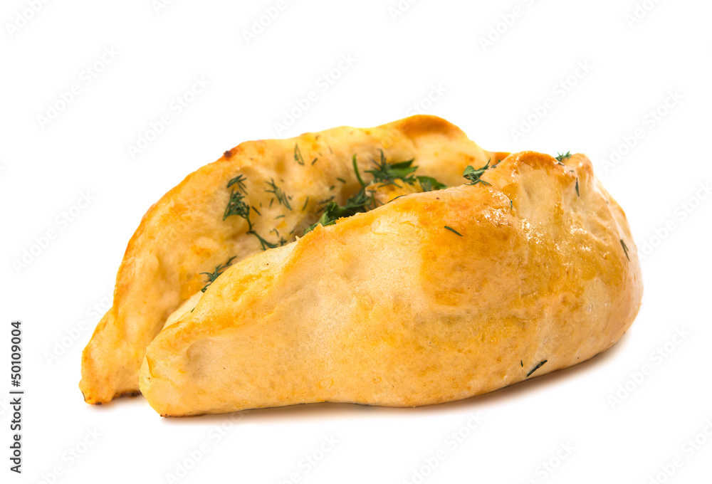 Puff pastry bun isolated Puff pastry bun isolated