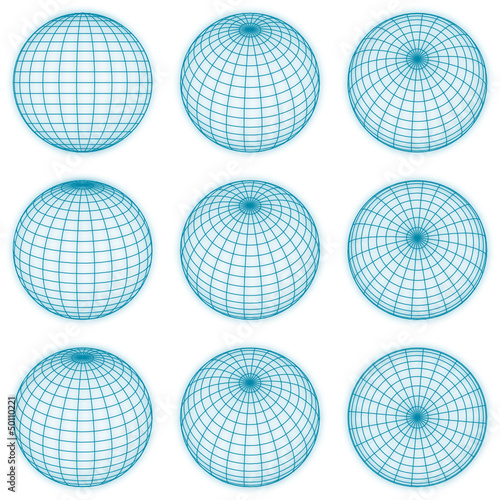 blue spheres