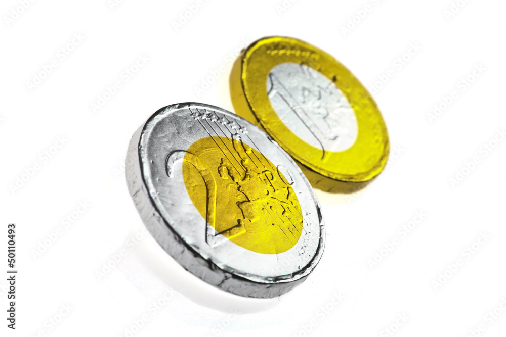 Euro chocolate coins Euro chocolate coins