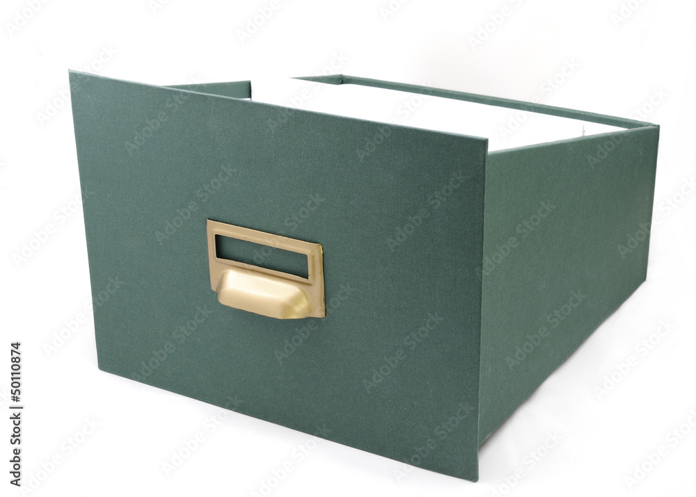 archive green box isolated in white background archive green box isolated in white background