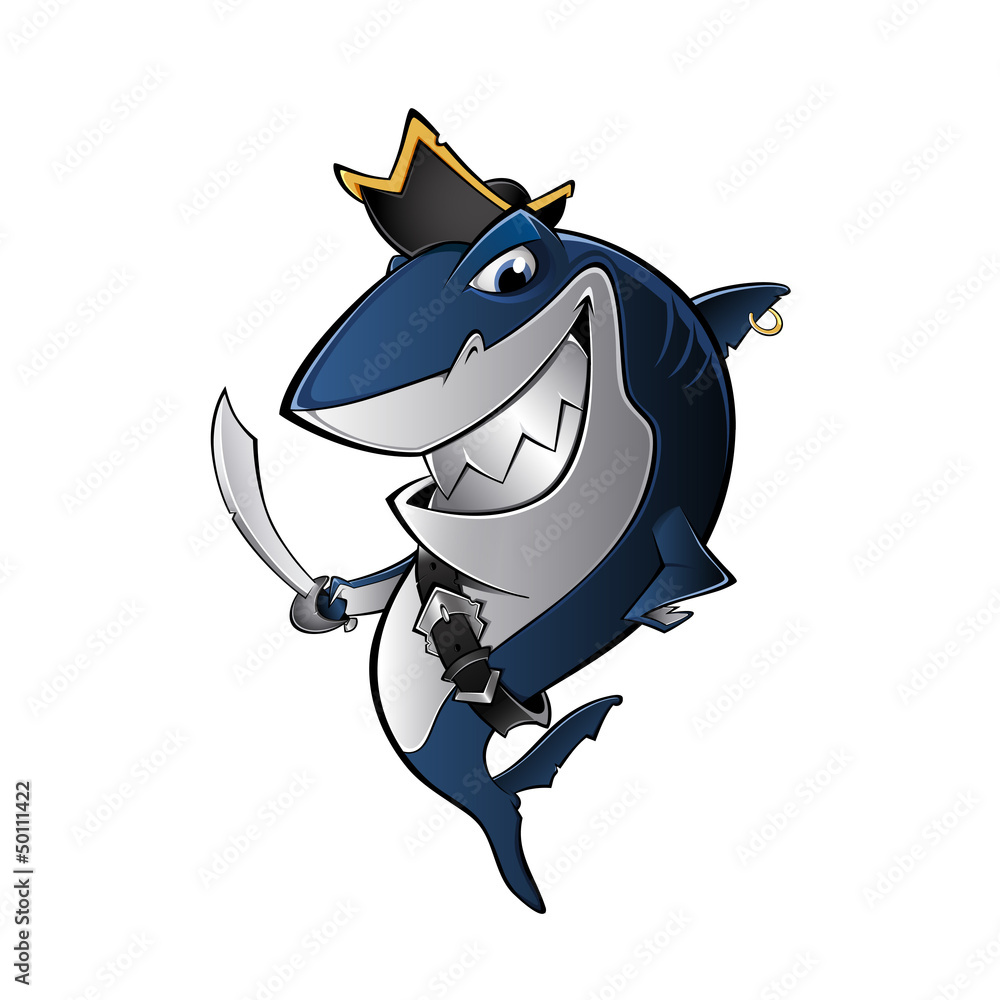 Fototapeta premium Tiburón Pirata