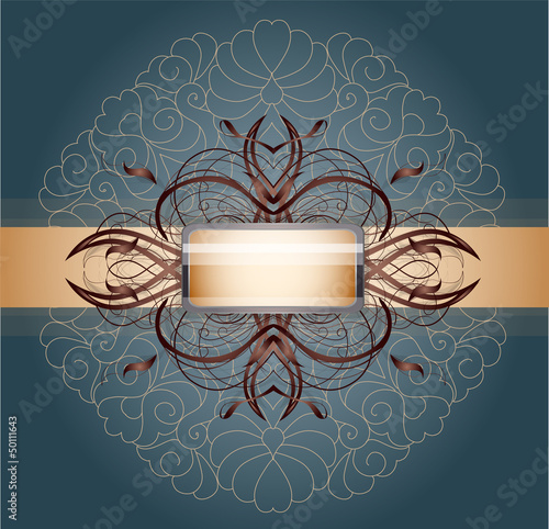 Retro background with ornament. Illustration 10 version