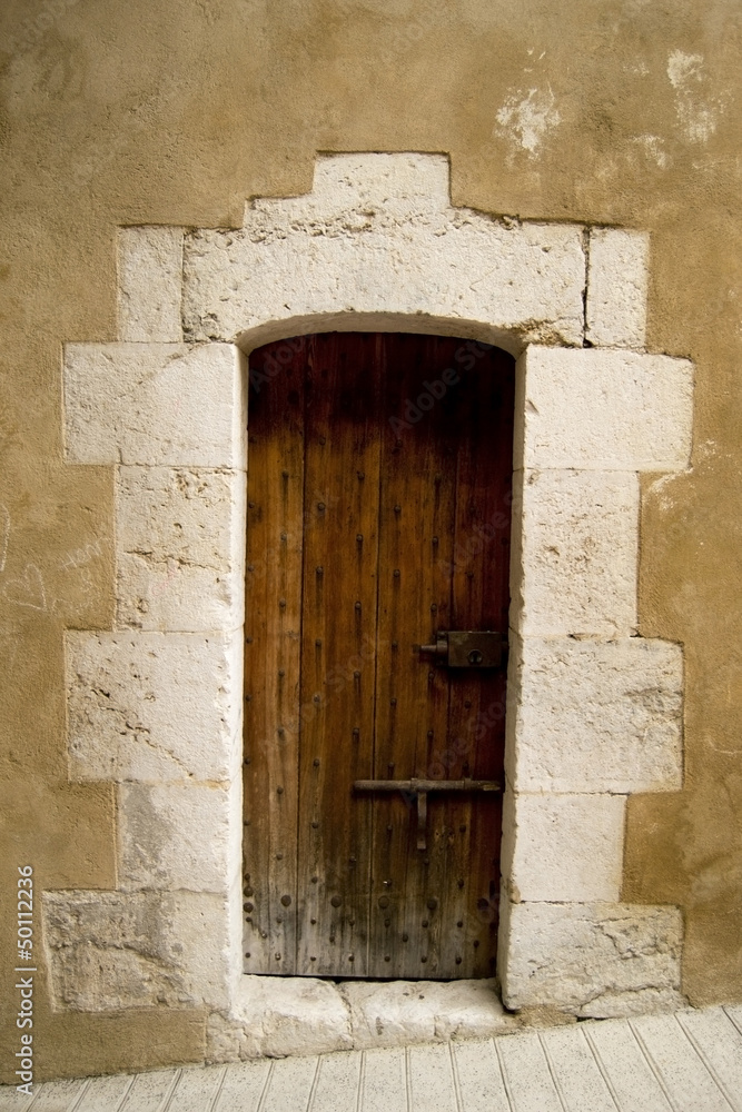 Old style wooden door