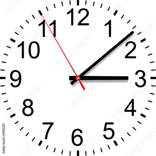 Clock dial, Vector illustration