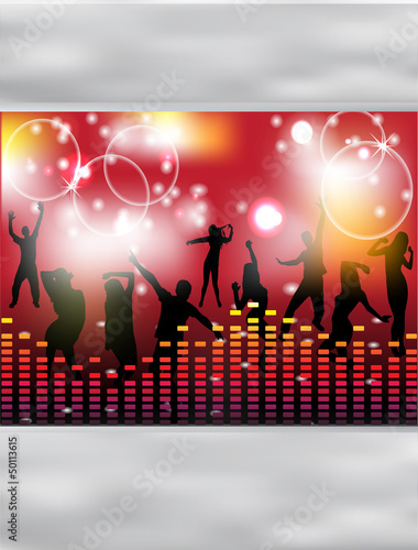 Party people vector background