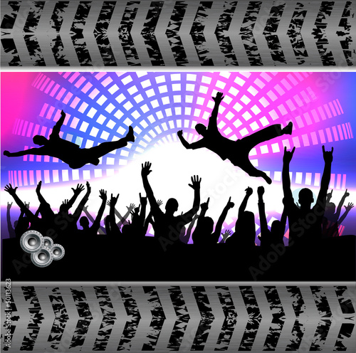 Party people vector background