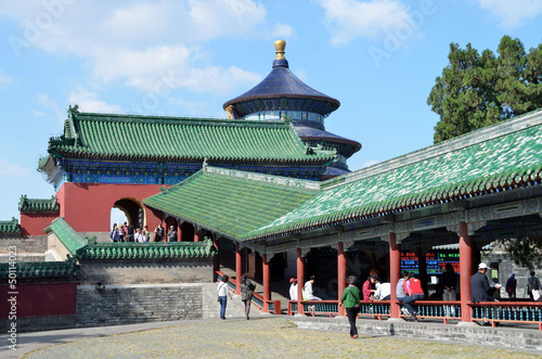 Галерея в храмово-монастырском комплексе "Храм Неба" в Пекине