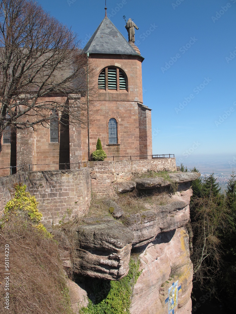 Klosterkirche auf dem Odilienberg, Elsass, Frankreich