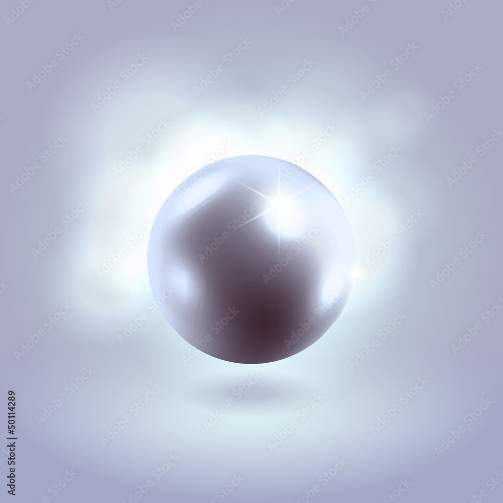 Blue glowing gorgeous pearl ball Blue glowing gorgeous pearl ball