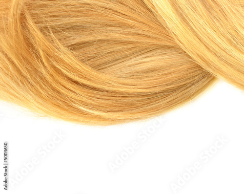 Hair isolated on white