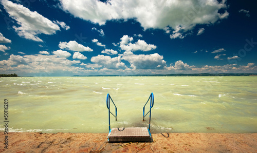 Lake Balaton in summer