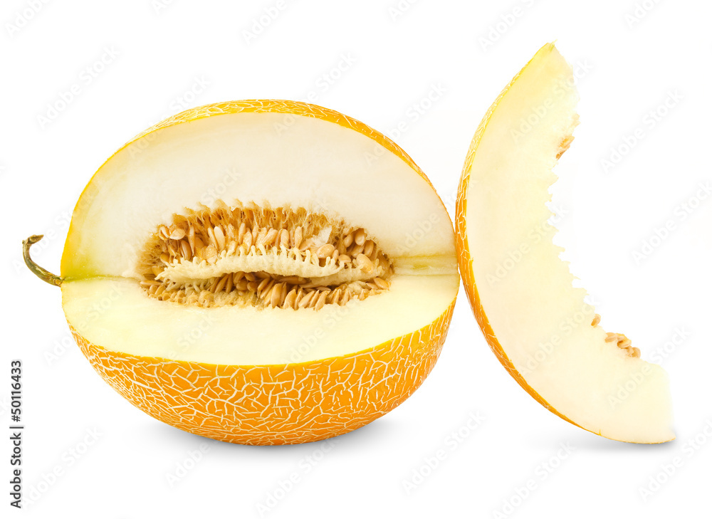 Ripe yellow melon
