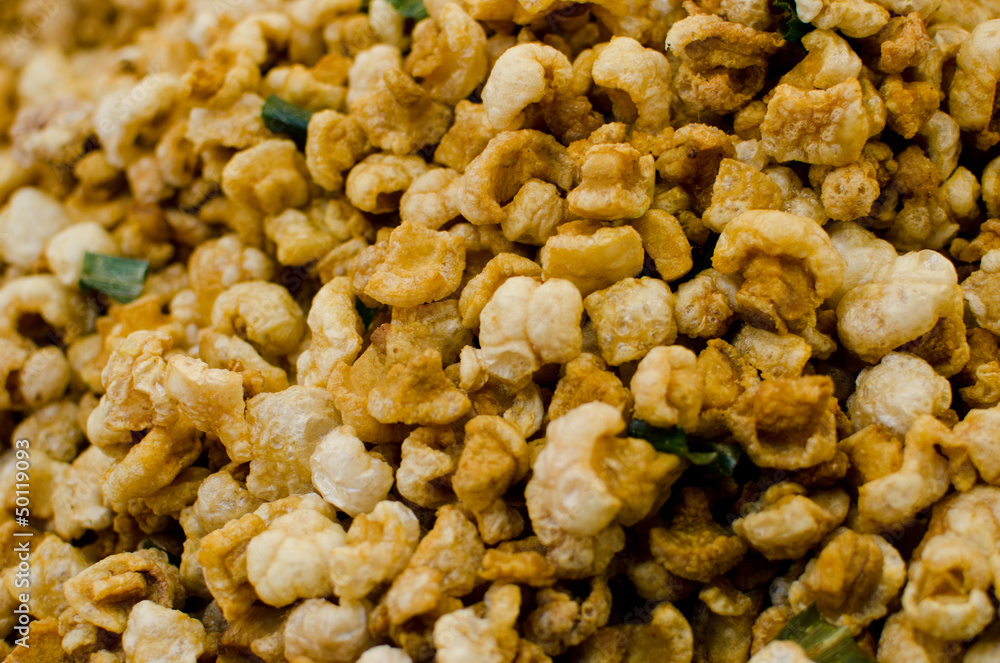 Deep fried pork skin snacks Deep fried pork skin snacks